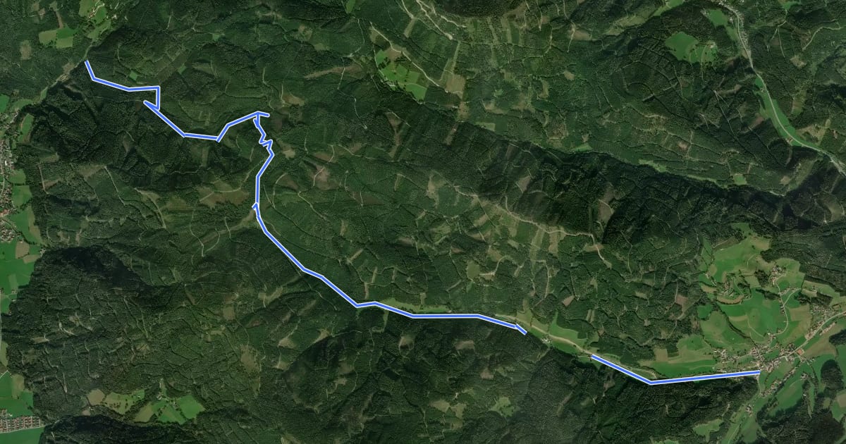 Маршрут Wanderweg 846 на спутниковом снимке