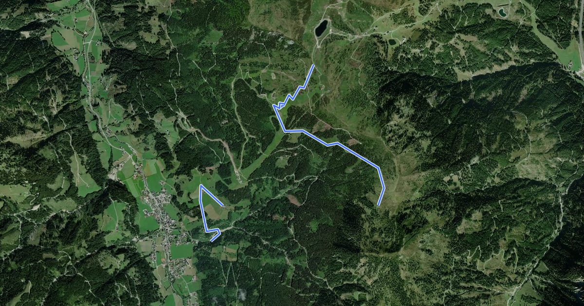 Маршрут Wanderweg 85 на спутниковом снимке