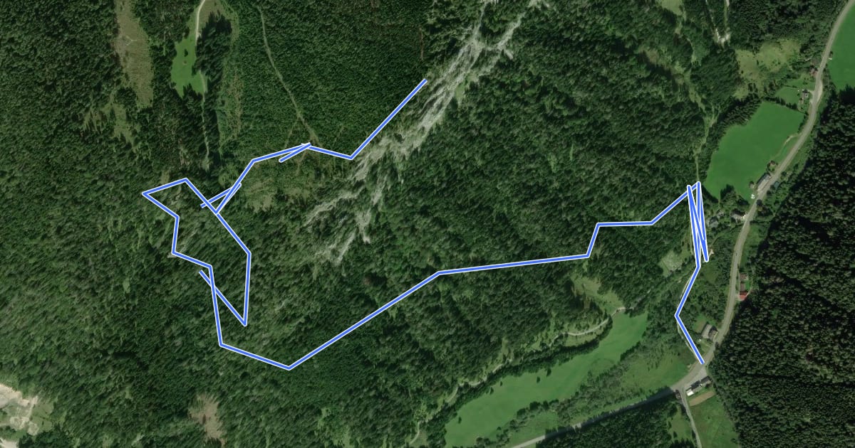 Маршрут Wanderweg 857 на спутниковом снимке