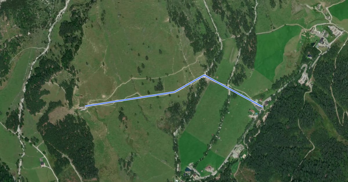 Маршрут Wanderweg 85a на спутниковом снимке