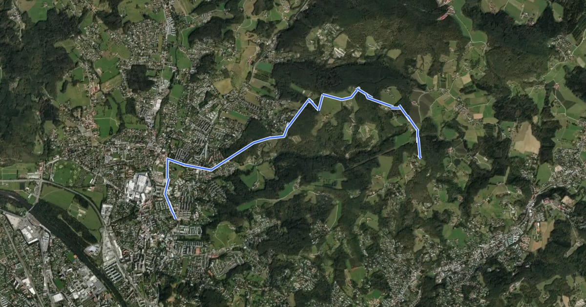 Маршрут Wanderweg 85a на спутниковом снимке
