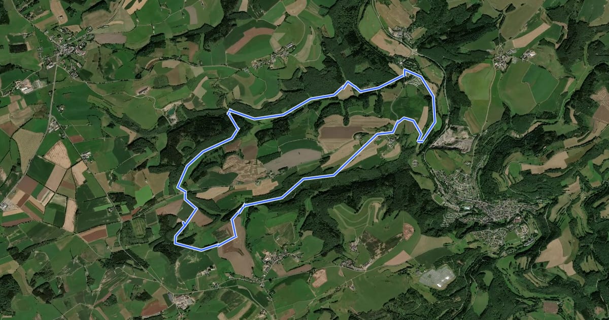 Маршрут Wanderweg 87 на спутниковом снимке