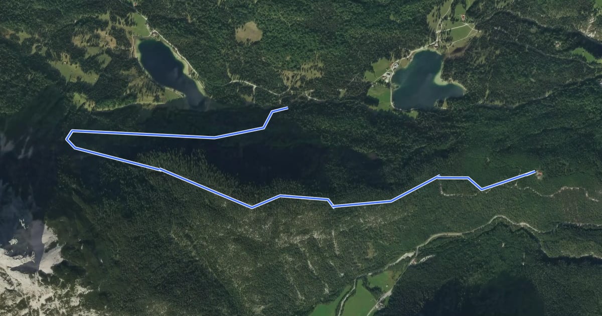 Маршрут Wanderweg 871 (rot) на спутниковом снимке