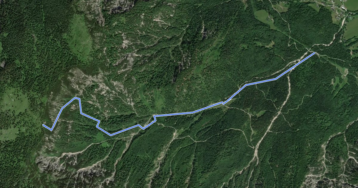 Маршрут Wanderweg 880 на спутниковом снимке