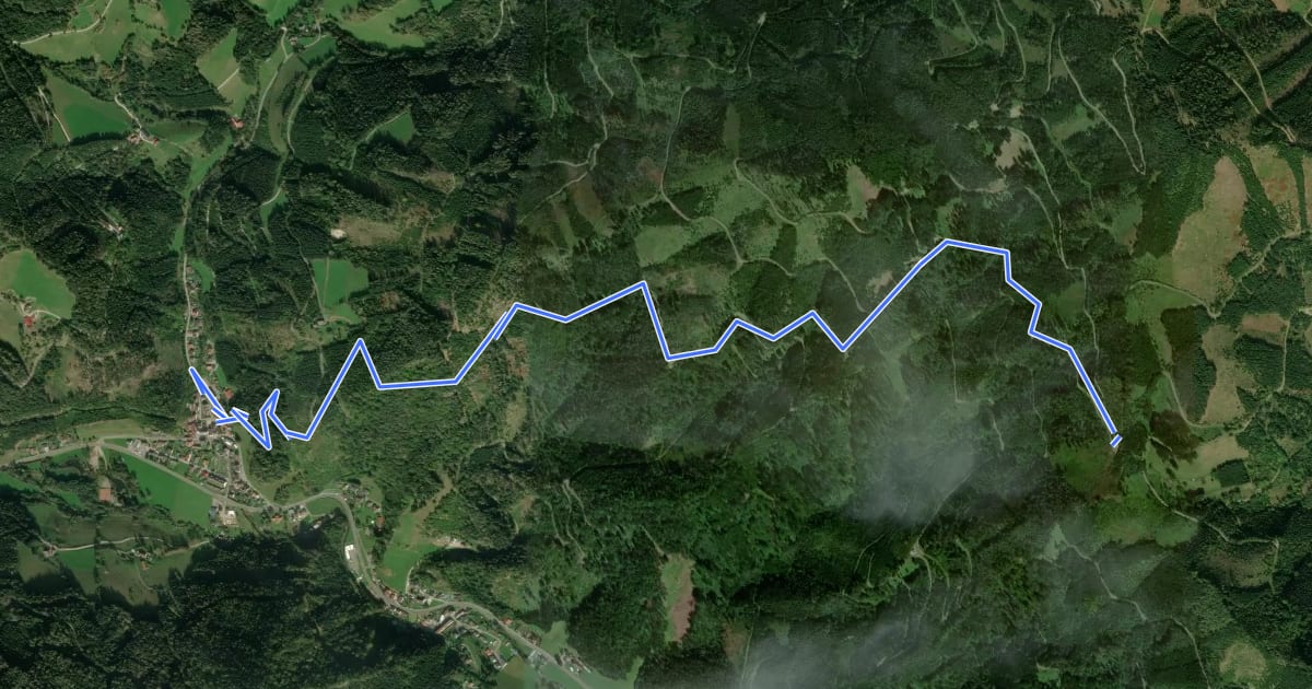 Маршрут Wanderweg 892A на спутниковом снимке