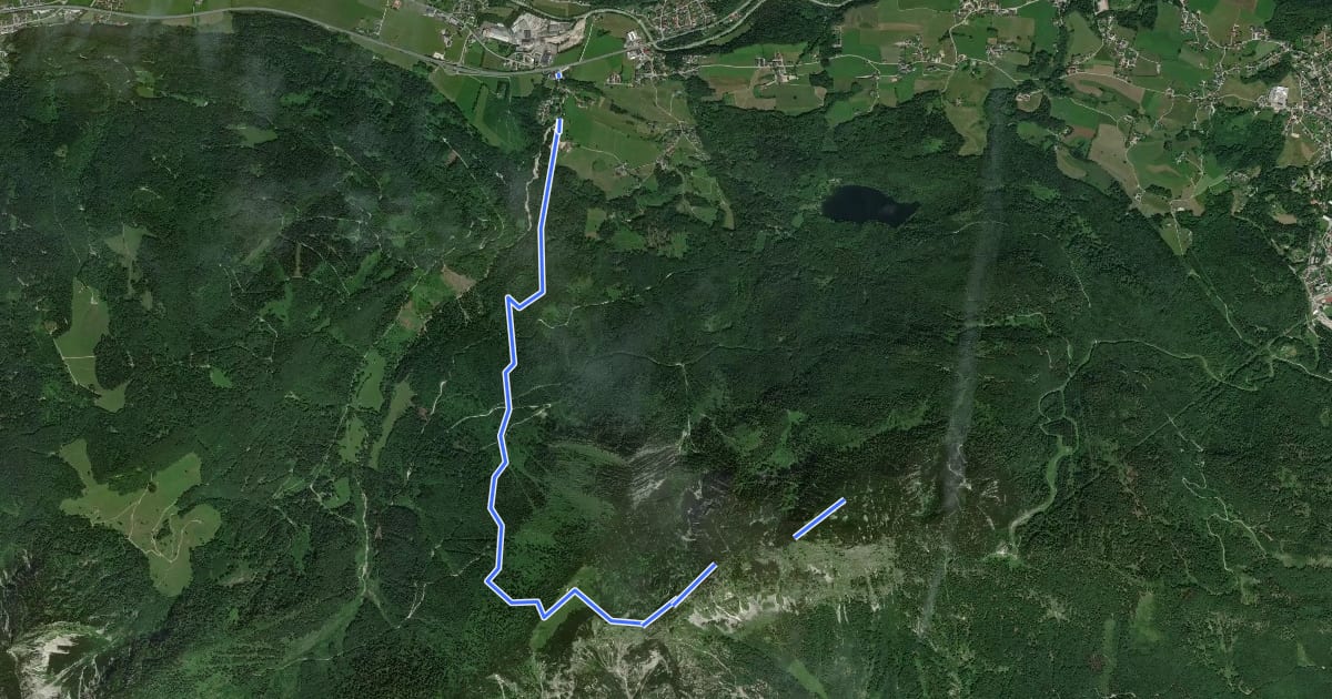Маршрут Wanderweg 894 на спутниковом снимке