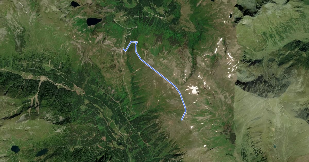 Маршрут Wanderweg 9 на спутниковом снимке