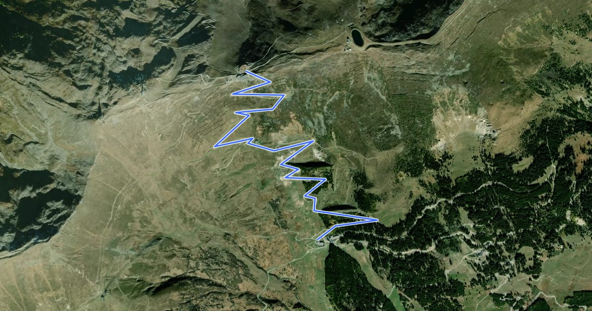 Маршрут Wanderweg 9 на спутниковом снимке