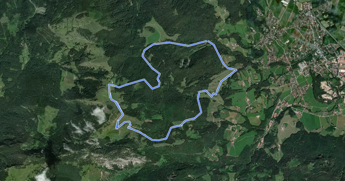 Маршрут Wanderweg 9 - Brannenburg на спутниковом снимке