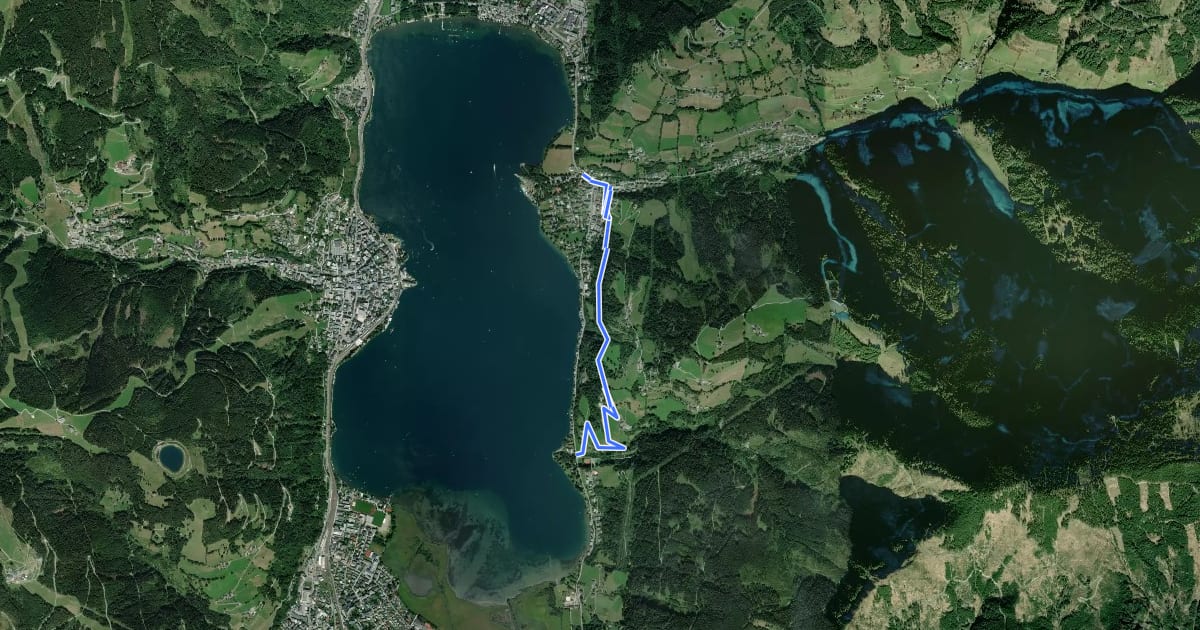 Маршрут Wanderweg 90 (Höhenpromenade) на спутниковом снимке