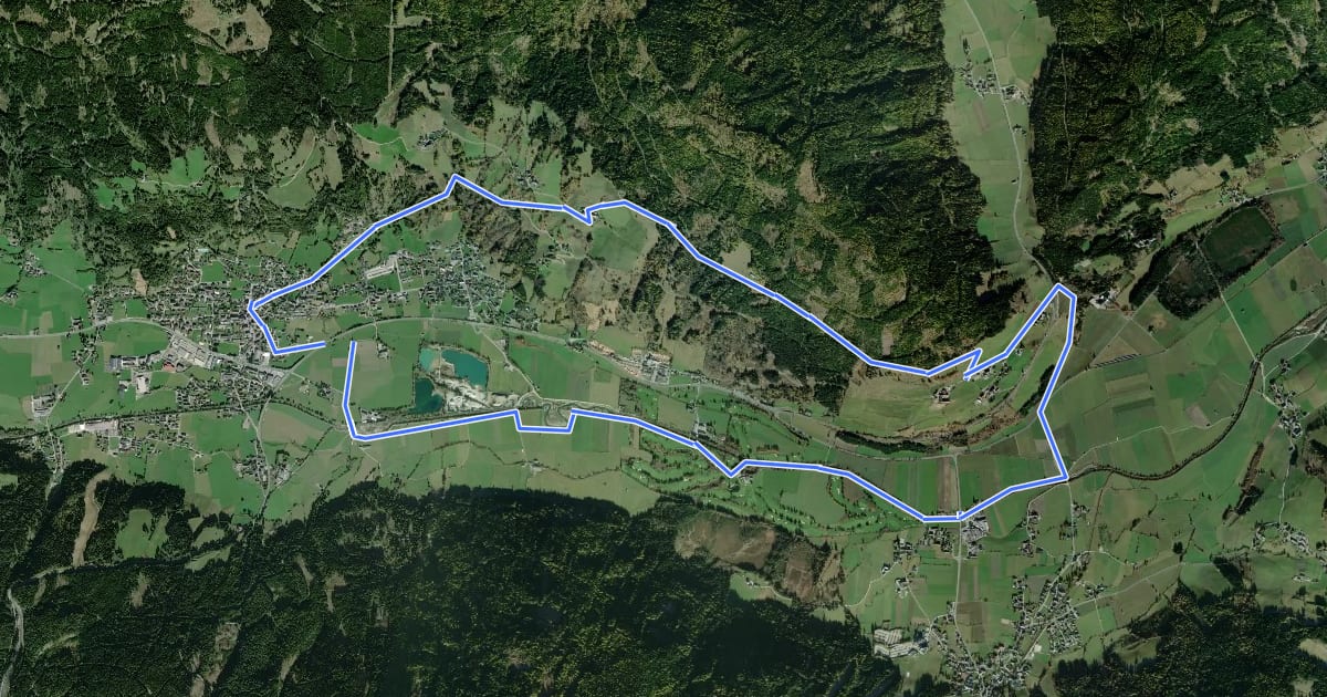 Маршрут Wanderweg 91, Hollerberger Rundwanderweg на спутниковом снимке