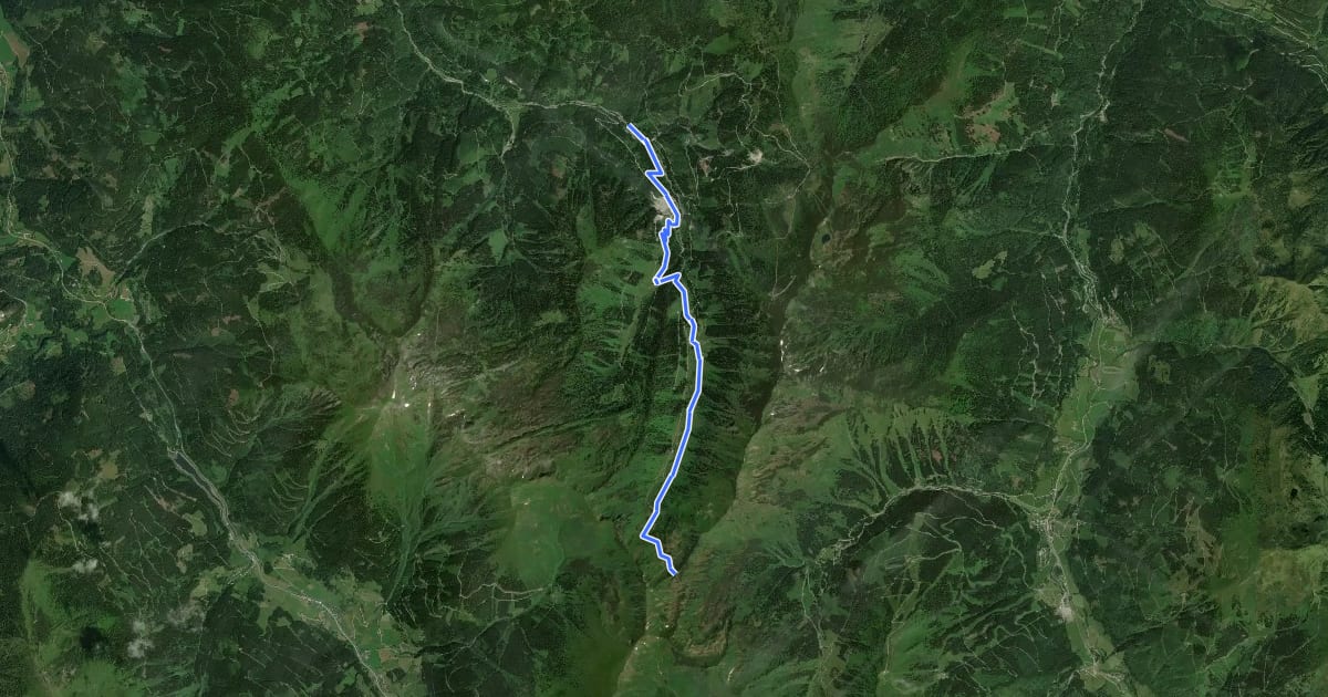 Маршрут Wanderweg 913 на спутниковом снимке