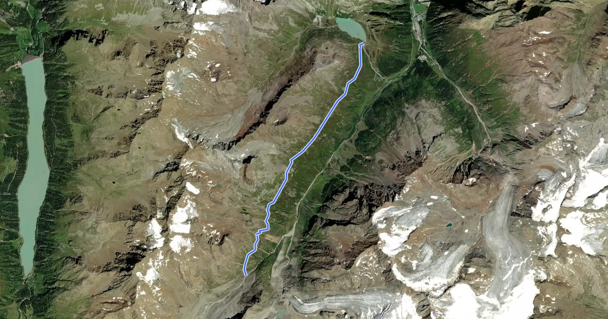 Маршрут Wanderweg 925 на спутниковом снимке