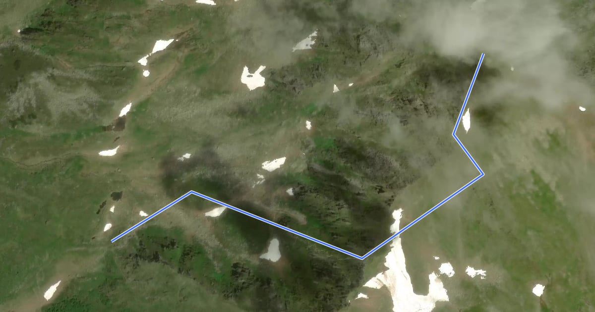 Маршрут Wanderweg 926A на спутниковом снимке
