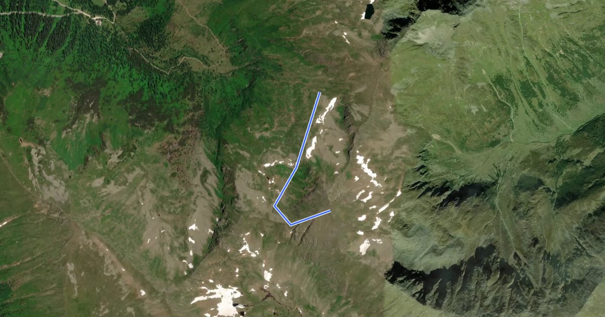 Маршрут Wanderweg 926B на спутниковом снимке