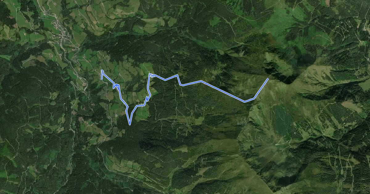 Маршрут Wanderweg 930 на спутниковом снимке