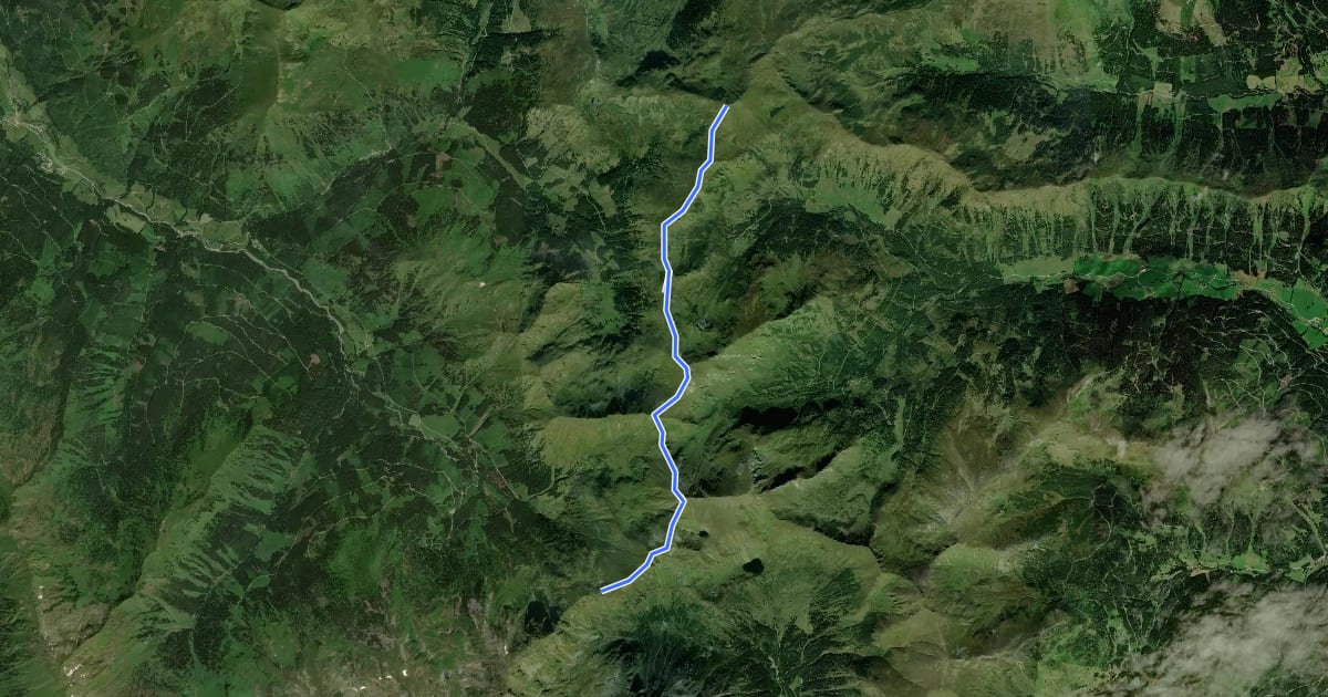 Маршрут Wanderweg 937 на спутниковом снимке