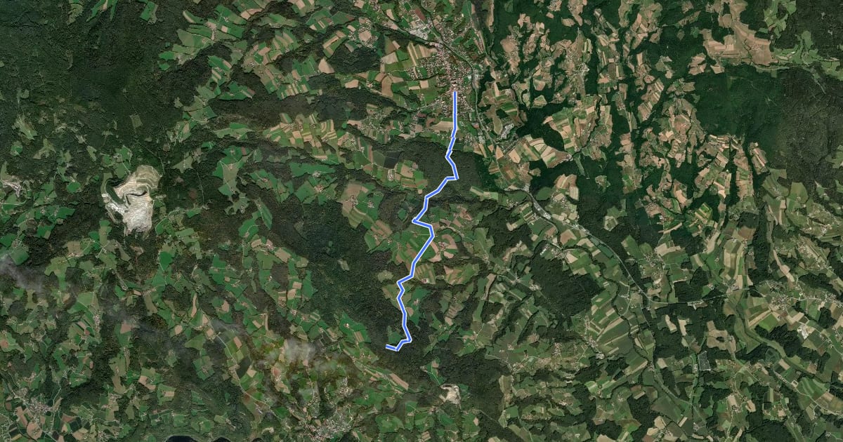 Маршрут Wanderweg 944 на спутниковом снимке