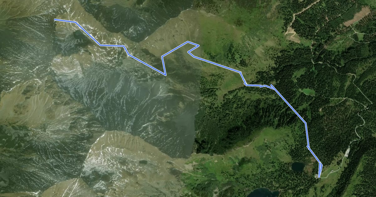 Маршрут Wanderweg 944a на спутниковом снимке