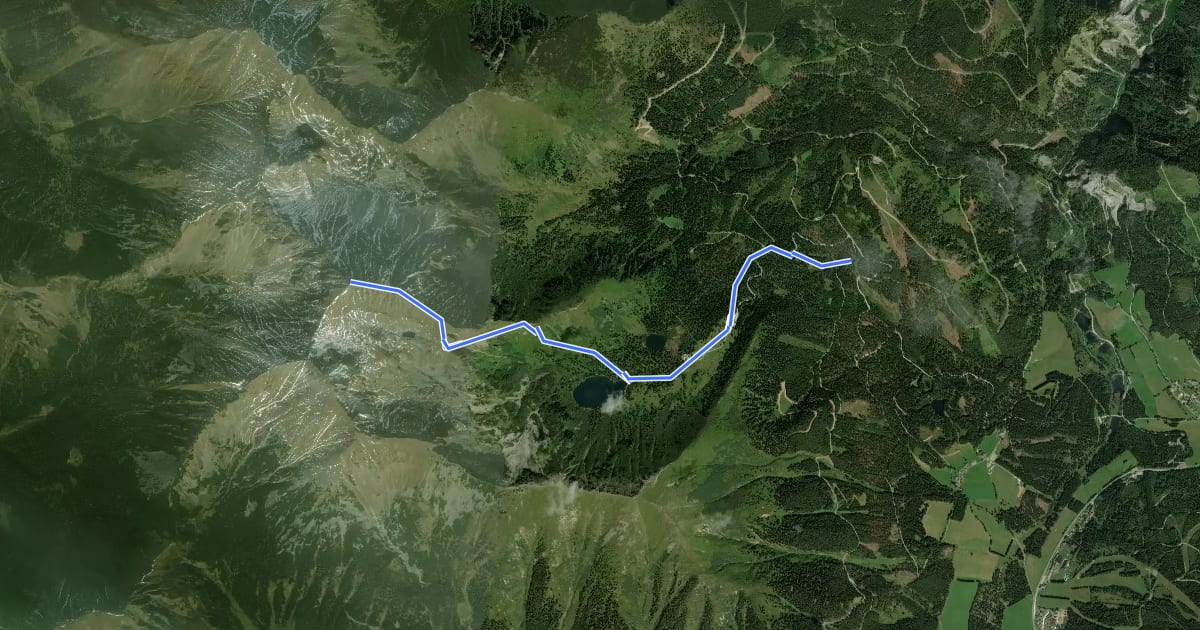 Маршрут Wanderweg 946 на спутниковом снимке