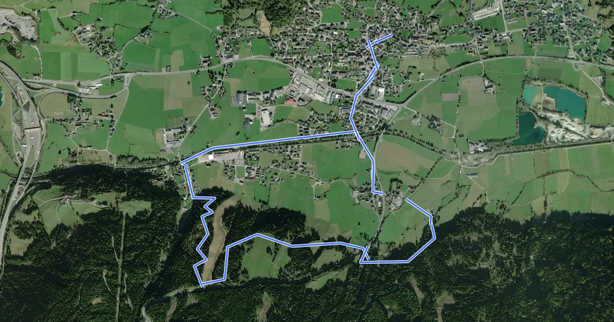 Маршрут Wanderweg 95, Glashüttenrundweg на спутниковом снимке