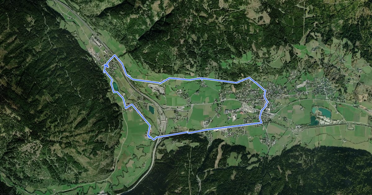 Маршрут Wanderweg 96, Oberweißburger Rundweg на спутниковом снимке