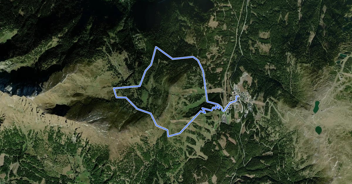 Маршрут Wanderweg 97, Gontal Rundwanderweg на спутниковом снимке