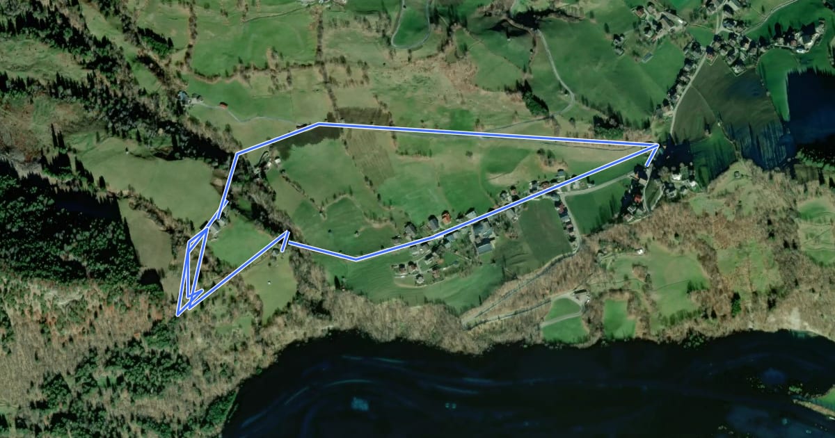 Маршрут Wanderweg 9a (Eschenauer Rundweg) на спутниковом снимке
