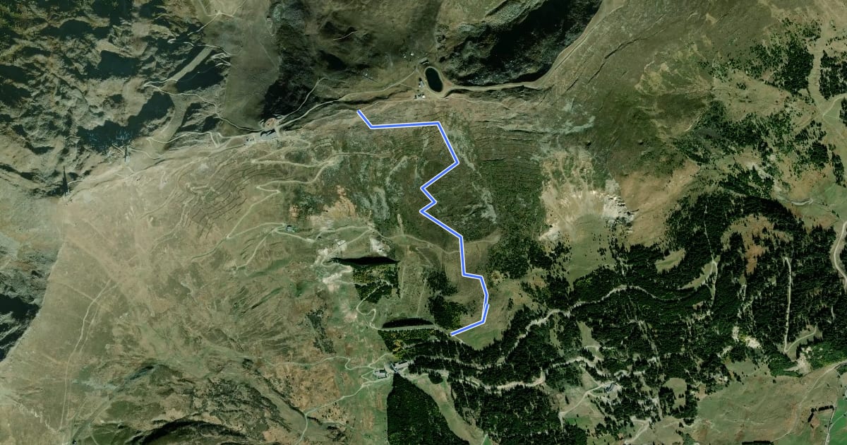 Маршрут Wanderweg 9B на спутниковом снимке