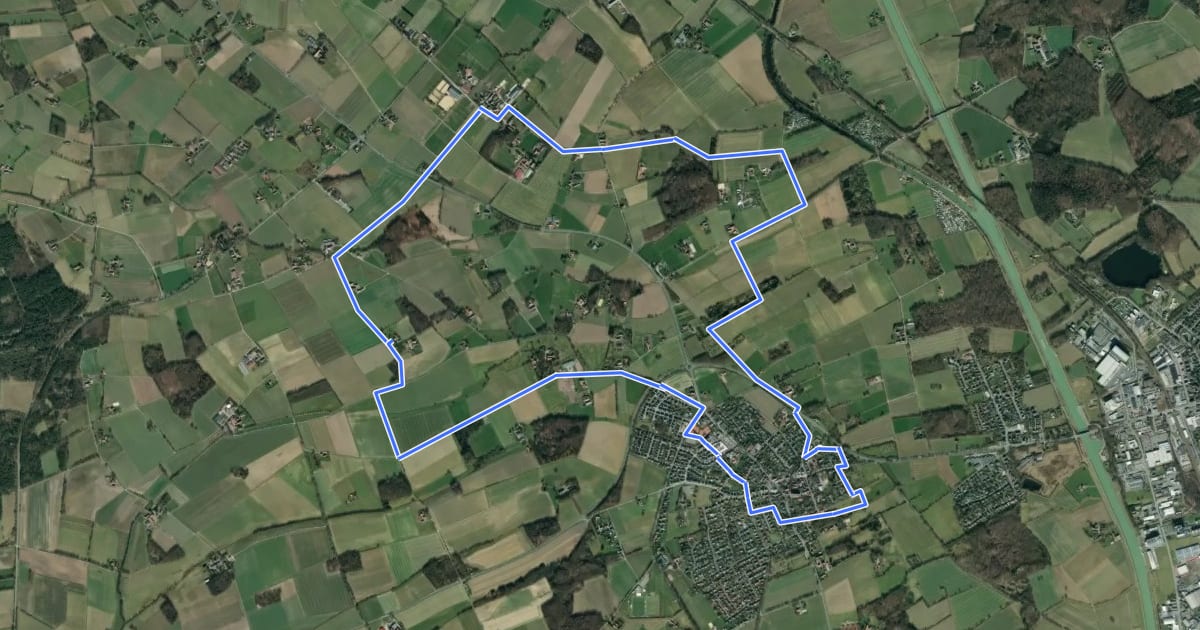 Маршрут Wanderweg A1 "Leversum" на спутниковом снимке