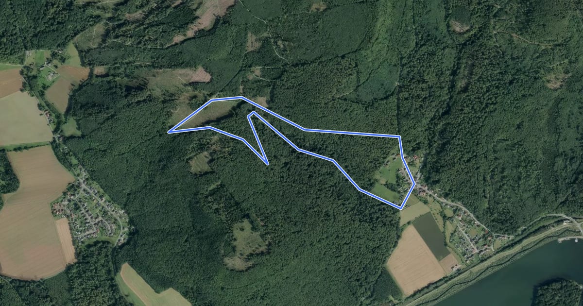 Маршрут Wanderweg A2 Glashütte Siekholz на спутниковом снимке