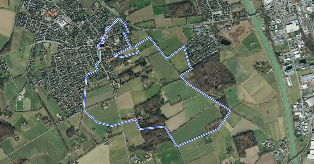 Маршрут Wanderweg A2 "Lippsches Holt" на спутниковом снимке