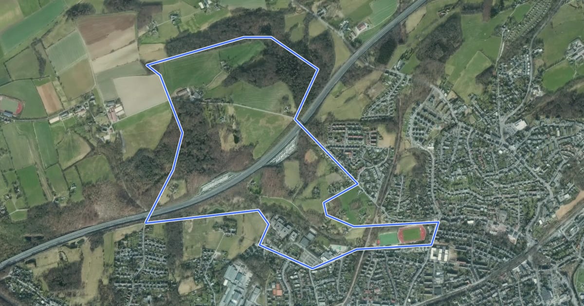 Маршрут Wanderweg A5 на спутниковом снимке