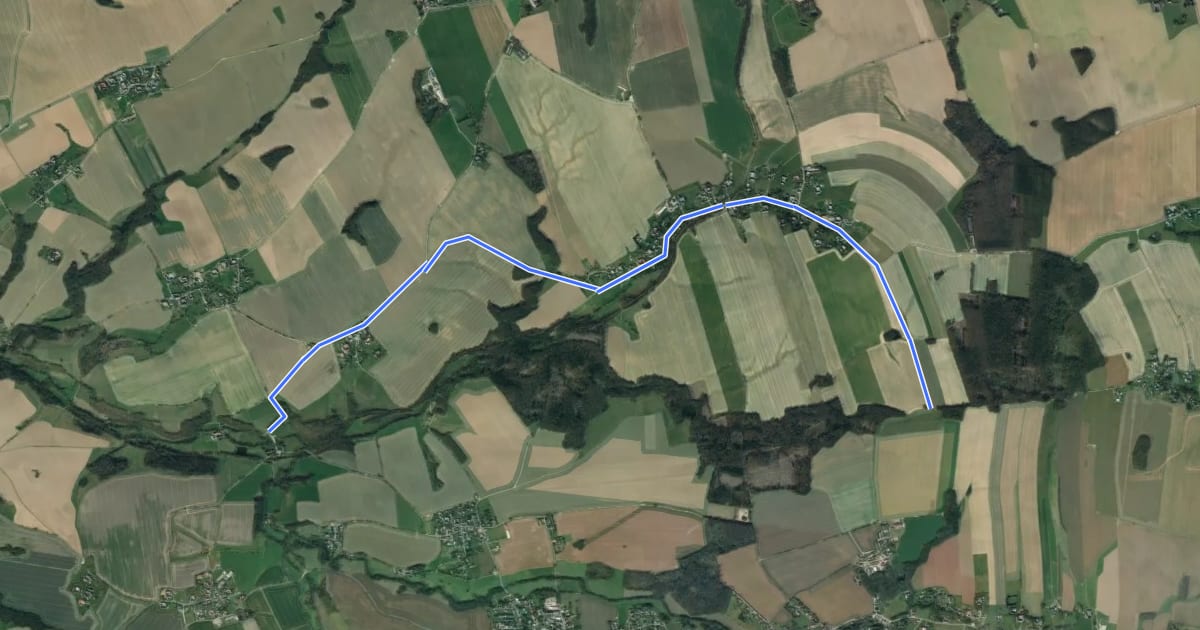 Маршрут Wanderweg Arras – Obstmühle на спутниковом снимке