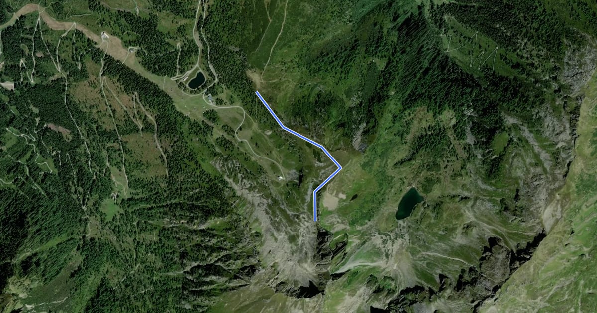 Маршрут Wanderweg Bärfallspitze на спутниковом снимке