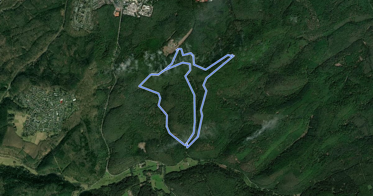 Маршрут Wanderweg Bremerhof 2 alt und neu на спутниковом снимке