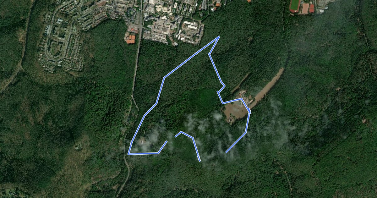 Маршрут Wanderweg Bremerhof 3 на спутниковом снимке