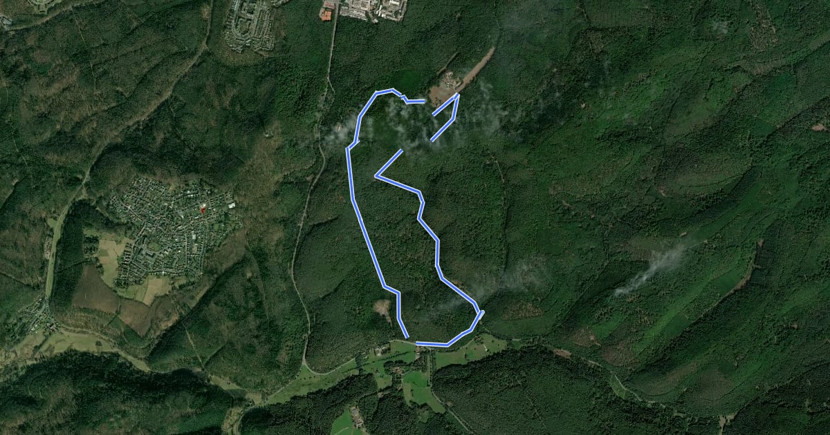 Маршрут Wanderweg Bremerhof 4 на спутниковом снимке