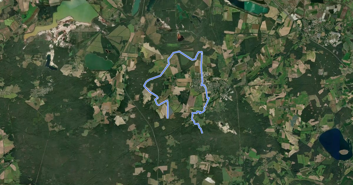 Маршрут Wanderweg Cabeler Berge-Kemmen-... на спутниковом снимке