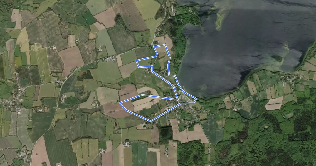Маршрут Wanderweg D1 на спутниковом снимке