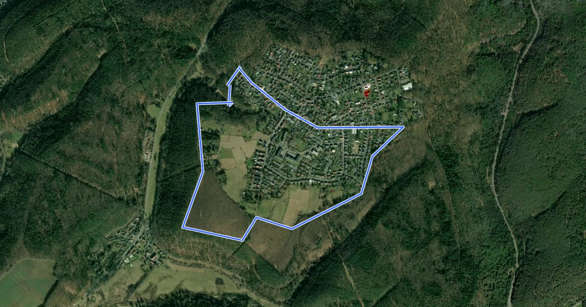 Маршрут Wanderweg Dansenberg 3 на спутниковом снимке