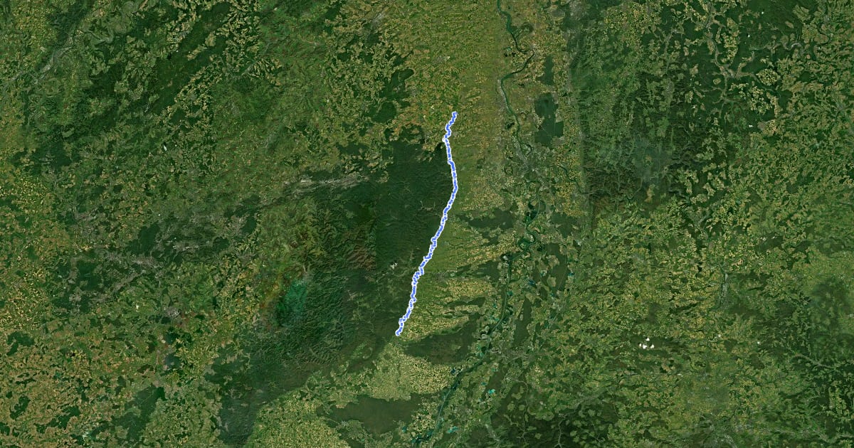 Маршрут Wanderweg Deutsche Weinstraße на спутниковом снимке