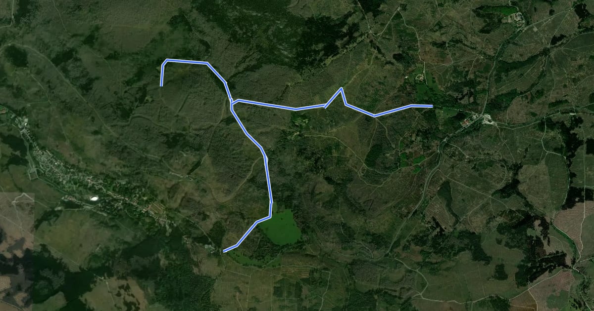 Маршрут Wanderweg Drei Annen Hohne - Schierke на спутниковом снимке