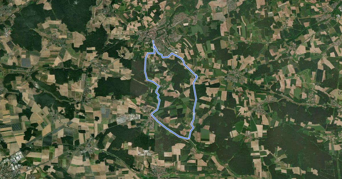 Маршрут Wanderweg "Drei-Gründles-Weg" на спутниковом снимке