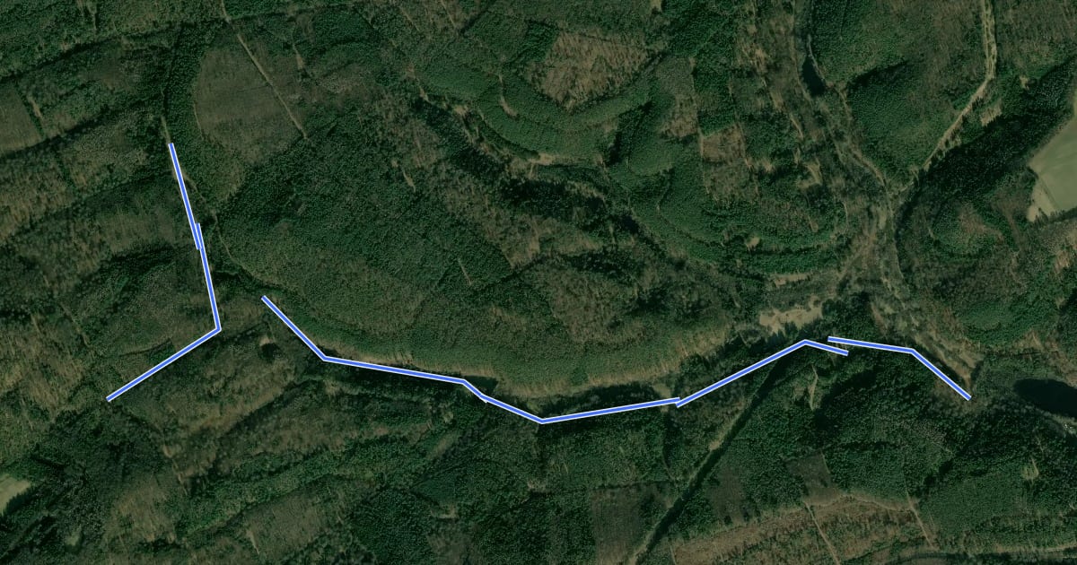 Маршрут Wanderweg E на спутниковом снимке