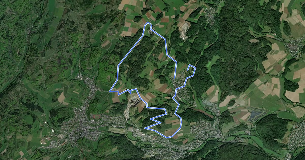 Маршрут Wanderweg E16 / Schmetterlingsweg на спутниковом снимке
