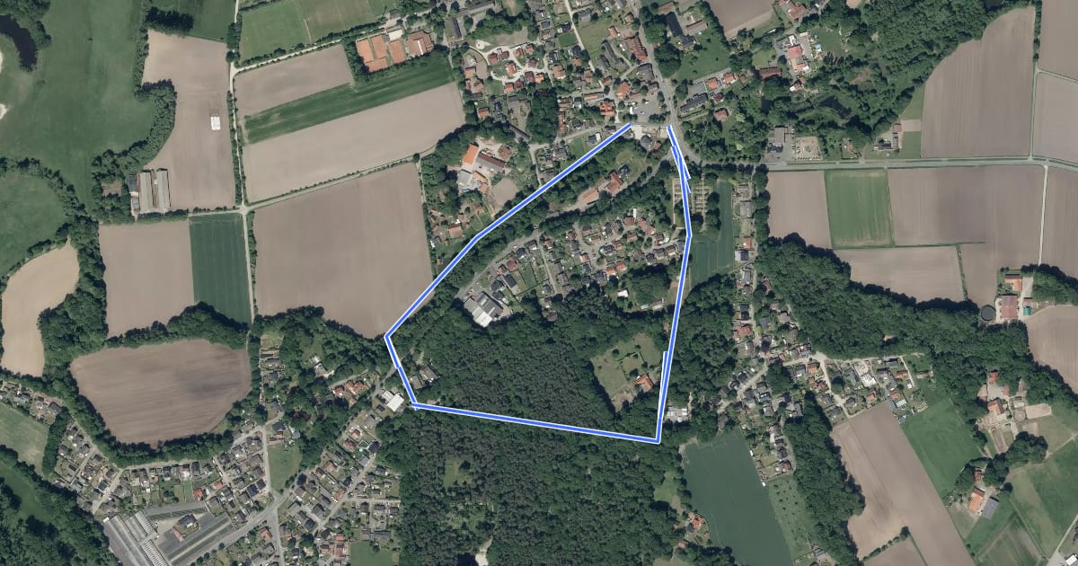 Маршрут Wanderweg Elte 1 на спутниковом снимке