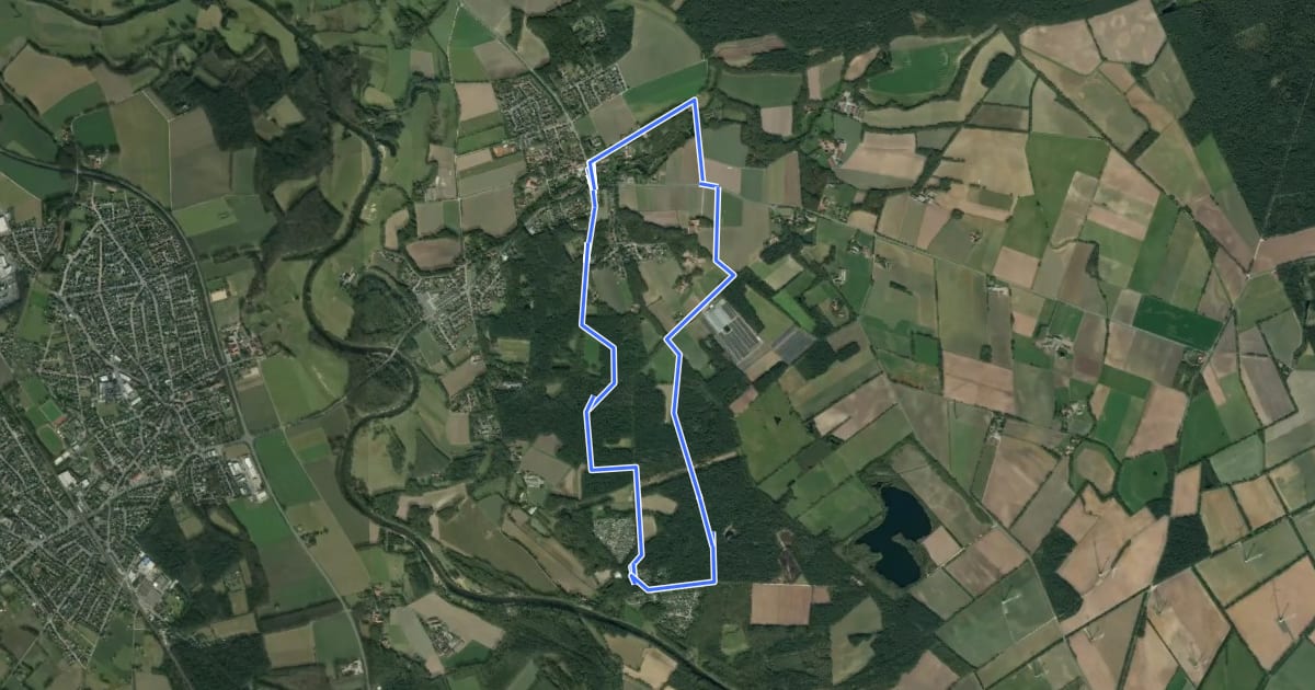 Маршрут Wanderweg Elte 4 на спутниковом снимке