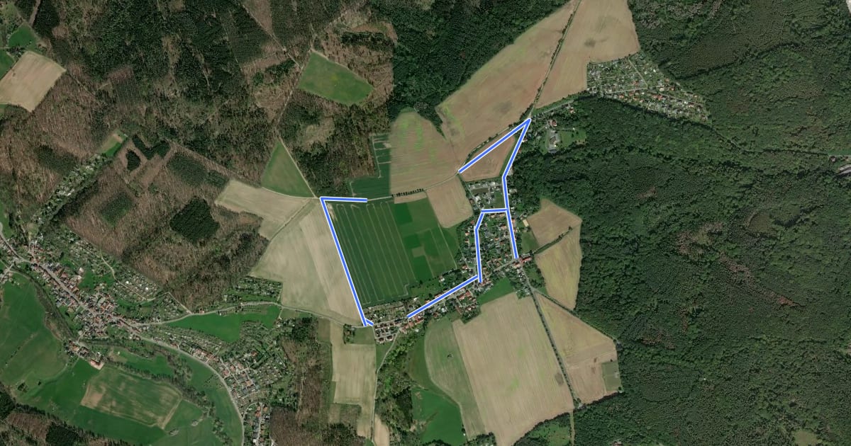 Маршрут Wanderweg Ernsee-Hammelburg на спутниковом снимке