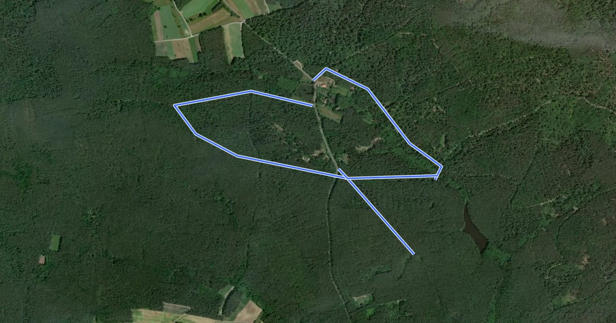 Маршрут Wanderweg für Behinderte Naturpark Hassberge на спутниковом снимке